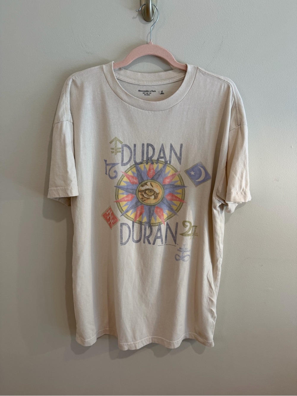 Duran Duran Graphic Tee - Cream Casual Men’s Shirt